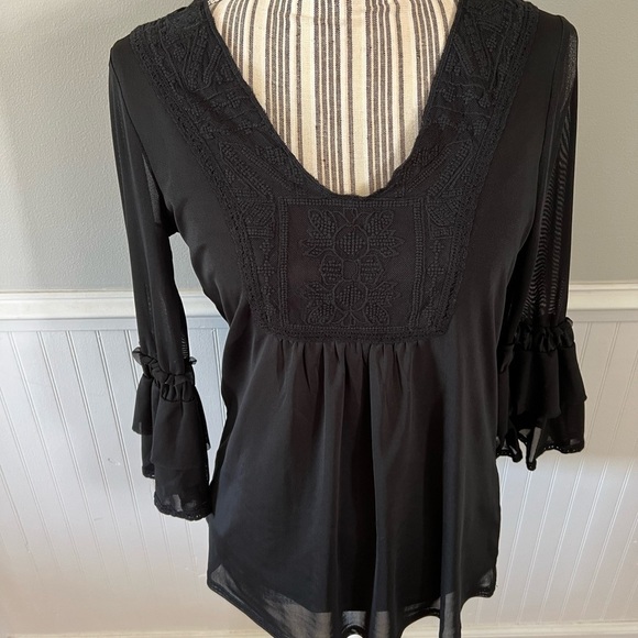 NWT 89th & Madison Black Top Size Small - Picture 4 of 4